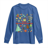 Merry Christmahanakwanzika Long Sleeve Shirt Funny Winter Holiday Gift - Wonder Print Shop