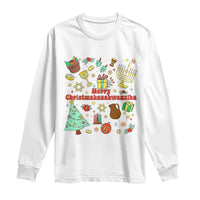 Merry Christmahanakwanzika Long Sleeve Shirt Funny Winter Holiday Gift - Wonder Print Shop