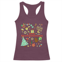 Merry Christmahanakwanzika Racerback Tank Top Funny Winter Holiday Gift - Wonder Print Shop