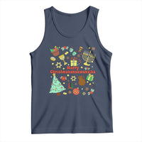Merry Christmahanakwanzika Tank Top Funny Winter Holiday Gift - Wonder Print Shop