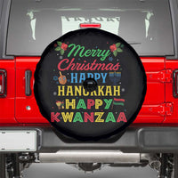 Merry Christmas Hanukkah Kwanzaa Spare Tire Cover Funny Holiday Gift - Wonder Print Shop