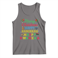 Merry Christmas Hanukkah Kwanzaa Tank Top Funny Holiday Gift - Wonder Print Shop