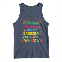 Merry Christmas Hanukkah Kwanzaa Tank Top Funny Holiday Gift - Wonder Print Shop