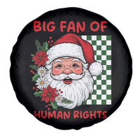 Christmas Cute Santa Big Fan Of Human Rights Gift Spare Tire Cover - Wonder Print Shop
