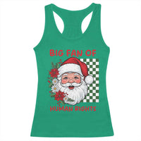 Christmas Cute Santa Big Fan Of Human Rights Gift Racerback Tank Top - Wonder Print Shop