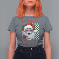Christmas Cute Santa Big Fan Of Human Rights Gift T Shirt For Women - Wonder Print Shop