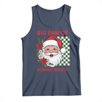 Christmas Cute Santa Big Fan Of Human Rights Gift Tank Top - Wonder Print Shop