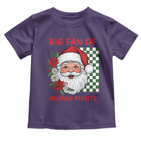 Christmas Cute Santa Big Fan Of Human Rights Gift Toddler T Shirt - Wonder Print Shop