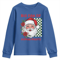 Christmas Cute Santa Big Fan Of Human Rights Gift Youth Sweatshirt - Wonder Print Shop