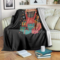 Cute Santa Cat Big Fan Of Human Rights Throw Blanket Christmas Supporters - Wonder Print Shop