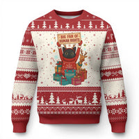 Cute Santa Cat Big Fan Of Human Rights Ugly Christmas Sweater Xmas Supporters - Wonder Print Shop