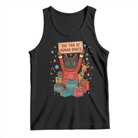 Cute Santa Cat Big Fan Of Human Rights Tank Top Christmas Supporters - Wonder Print Shop