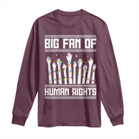 Big Fan Of Human Rights Equality Supporters Long Sleeve Shirt Christmas Gift - Wonder Print Shop