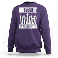 Big Fan Of Human Rights Equality Supporters Sweatshirt Christmas Gift - Wonder Print Shop