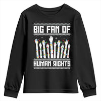 Big Fan Of Human Rights Equality Supporters Youth Sweatshirt Christmas Gift - Wonder Print Shop