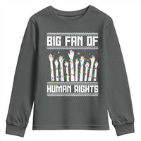 Big Fan Of Human Rights Equality Supporters Youth Sweatshirt Christmas Gift - Wonder Print Shop