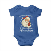 All I Want For Christmas Is Fundamental Human Rights Baby Onesie Xmas Supporters Gift - Wonder Print Shop