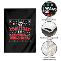 Christmas Gift For Fundamental Human Rights Supporters Garden Flag - Wonder Print Shop