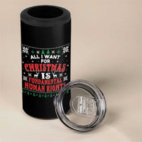 Christmas Gift For Fundamental Human Rights Supporters 4 in 1 Can Cooler Tumbler - Wonder Print Shop