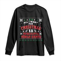 Christmas Gift For Fundamental Human Rights Supporters Long Sleeve Shirt - Wonder Print Shop