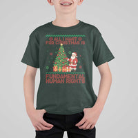 All I Want For Christmas Is Fundamental Human Rights T Shirt For Kid Equality Activist Gift - Wonder Print Shop