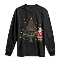 Pro Democracy Activist Christmas Tree Long Sleeve Shirt Human Rights Xmas Gift - Wonder Print Shop