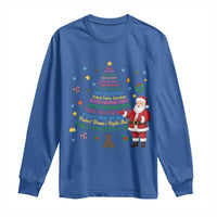 Pro Democracy Activist Christmas Tree Long Sleeve Shirt Human Rights Xmas Gift - Wonder Print Shop