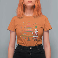 Pro Democracy Activist Christmas Tree T Shirt For Women Human Rights Xmas Gift - Wonder Print Shop
