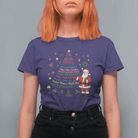 Pro Democracy Activist Christmas Tree T Shirt For Women Human Rights Xmas Gift - Wonder Print Shop