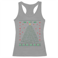 Ugly Activist Christmas Tree Racerback Tank Top Human Rights Xmas Gift - Wonder Print Shop