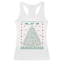 Ugly Activist Christmas Tree Racerback Tank Top Human Rights Xmas Gift - Wonder Print Shop