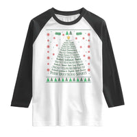 Ugly Activist Christmas Tree Raglan Shirt Human Rights Xmas Gift - Wonder Print Shop