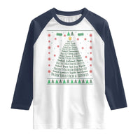 Ugly Activist Christmas Tree Raglan Shirt Human Rights Xmas Gift - Wonder Print Shop