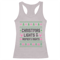 Christmas Lights And Womens Rights Racerback Tank Top Equality Feminist Gift - Wonder Print Shop