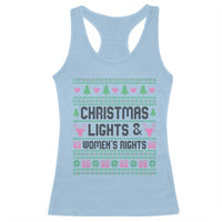 Christmas Lights And Womens Rights Racerback Tank Top Equality Feminist Gift - Wonder Print Shop