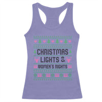 Christmas Lights And Womens Rights Racerback Tank Top Equality Feminist Gift - Wonder Print Shop