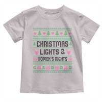 Christmas Lights And Womens Rights Toddler T Shirt Equality Feminist Gift - Wonder Print Shop