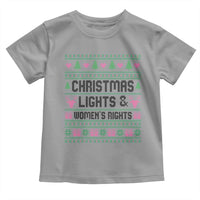 Christmas Lights And Womens Rights Toddler T Shirt Equality Feminist Gift - Wonder Print Shop