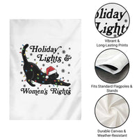 Sexy Cat Holiday Lights Womens Rights Supporter Garden Flag Christmas Feminist Gift - Wonder Print Shop