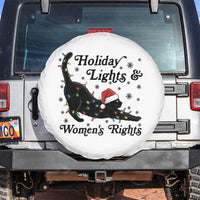 Sexy Cat Holiday Lights Womens Rights Supporter Spare Tire Cover Christmas Feminist Gift - Wonder Print Shop