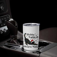 Sexy Cat Holiday Lights Womens Rights Supporter Tumbler Cup Christmas Feminist Gift - Wonder Print Shop