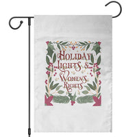 Holiday Lights Womens Rights Supporter Garden Flag Feminist Activist Christmas Gift - Wonder Print Shop