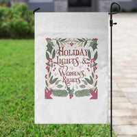 Holiday Lights Womens Rights Supporter Garden Flag Feminist Activist Christmas Gift - Wonder Print Shop