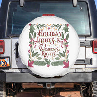 Holiday Lights Womens Rights Supporter Spare Tire Cover Feminist Activist Christmas Gift - Wonder Print Shop