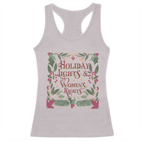 Holiday Lights Womens Rights Supporter Racerback Tank Top Feminist Activist Christmas Gift - Wonder Print Shop