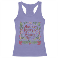 Holiday Lights Womens Rights Supporter Racerback Tank Top Feminist Activist Christmas Gift - Wonder Print Shop