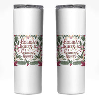 Holiday Lights Womens Rights Supporter Skinny Tumbler Feminist Activist Christmas Gift - Wonder Print Shop