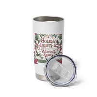 Holiday Lights Womens Rights Supporter Tumbler Cup Feminist Activist Christmas Gift - Wonder Print Shop