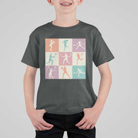 Tennis Lover Colorful Pastel Grid Sports Fan Gift T Shirt For Kid - Wonder Print Shop