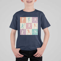Tennis Lover Colorful Pastel Grid Sports Fan Gift T Shirt For Kid - Wonder Print Shop